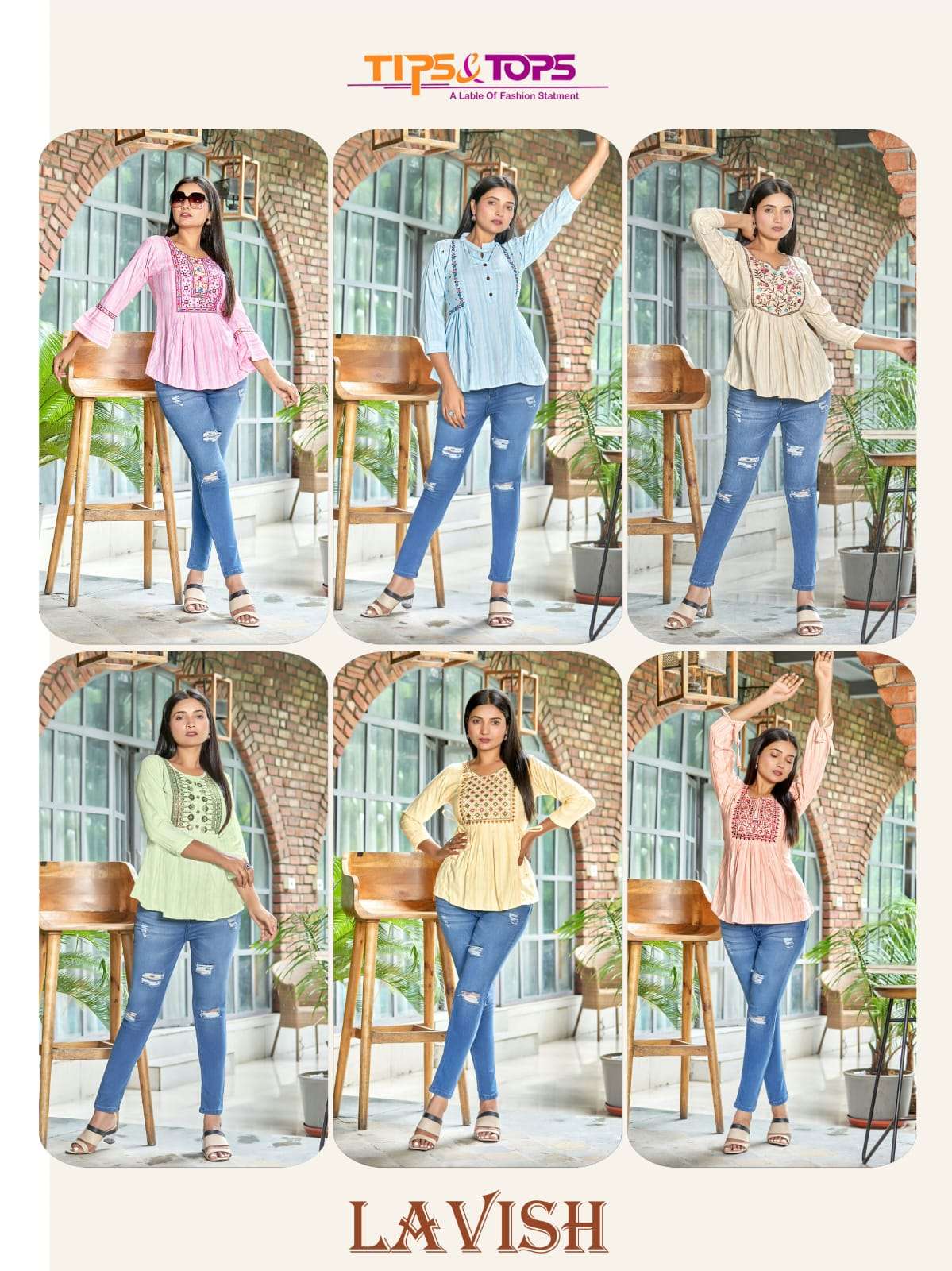 Lavish By Tips And Tops 01 To 06 Series Designer Stylish Fancy Colorful Beautiful Party Wear & Ethnic Wear Collection Rayon Slub Tops At Wholesale Price