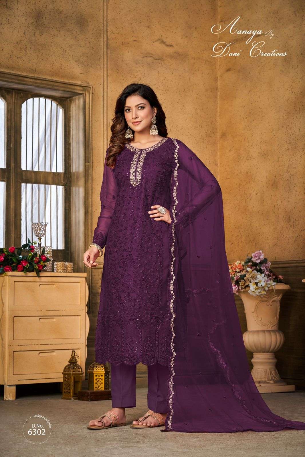 Aanaya Vol-163 By Twisha 6301 To 6304 Series Beautiful Festive Suits Colorful Stylish Fancy Casual Wear & Ethnic Wear Net Dresses At Wholesale Price