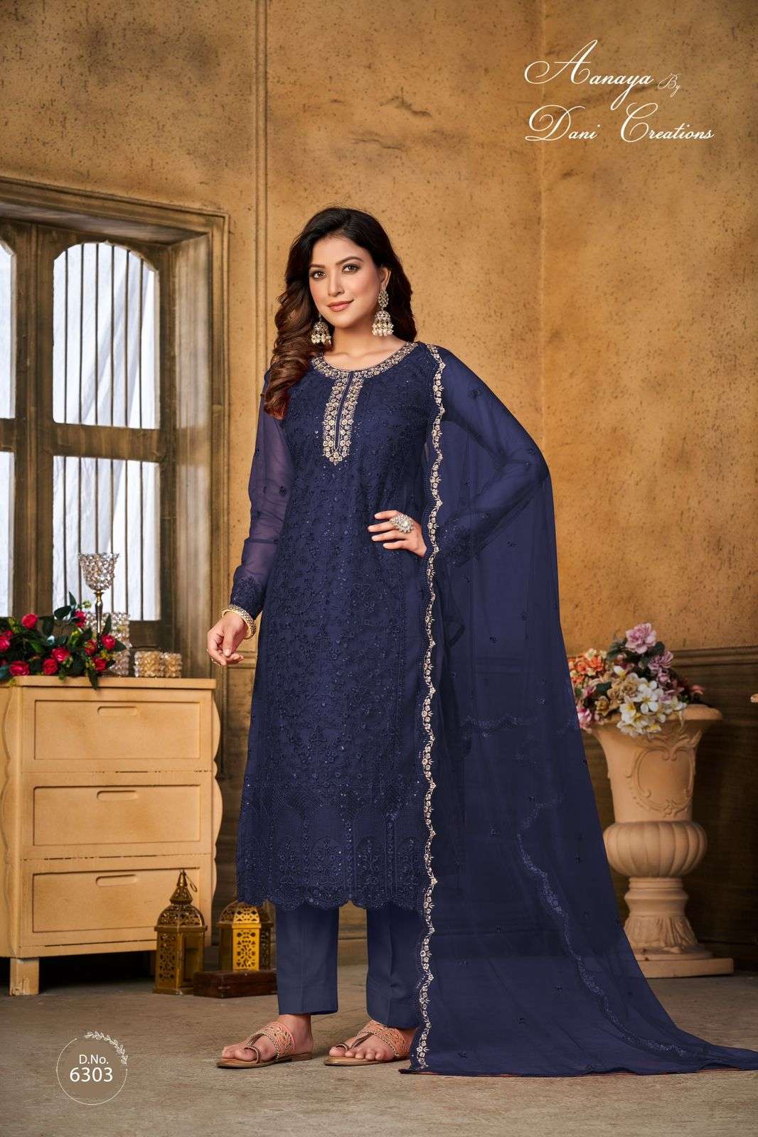 Aanaya Vol-163 By Twisha 6301 To 6304 Series Beautiful Festive Suits Colorful Stylish Fancy Casual Wear & Ethnic Wear Net Dresses At Wholesale Price