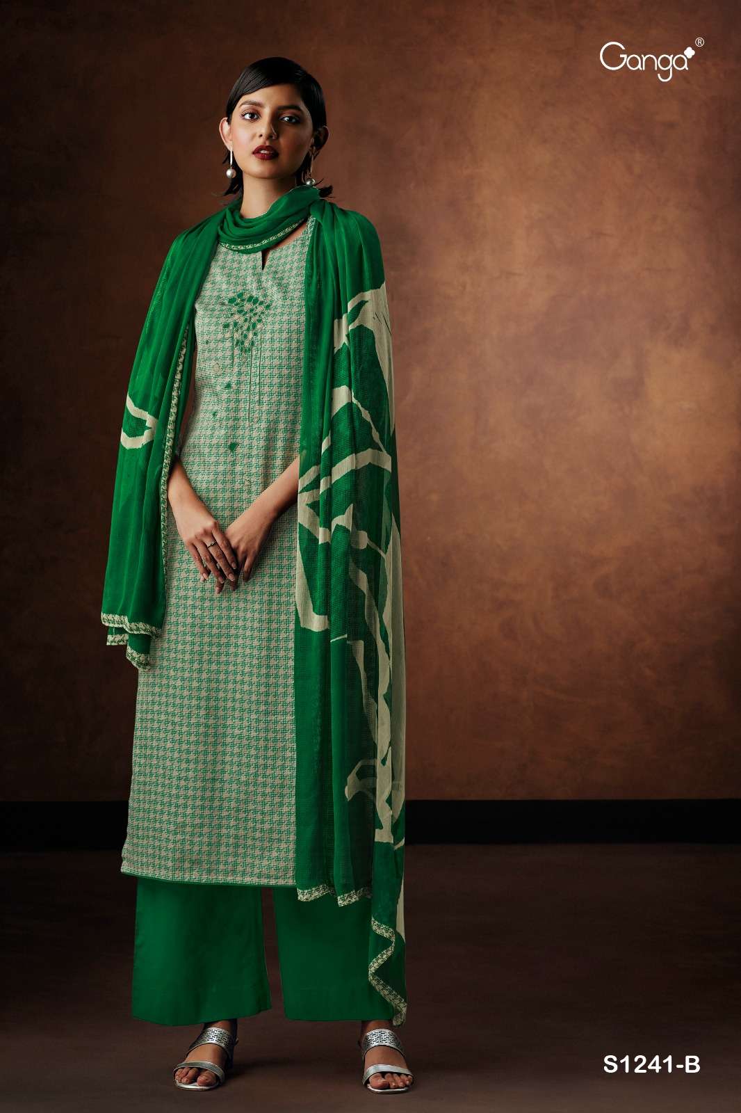 Inna-1241 By Ganga Fashion 1241-A To 1241-D Series Beautiful Stylish Festive Suits Fancy Colorful Casual Wear & Ethnic Wear & Ready To Wear Cotton Satin Dresses At Wholesale Price