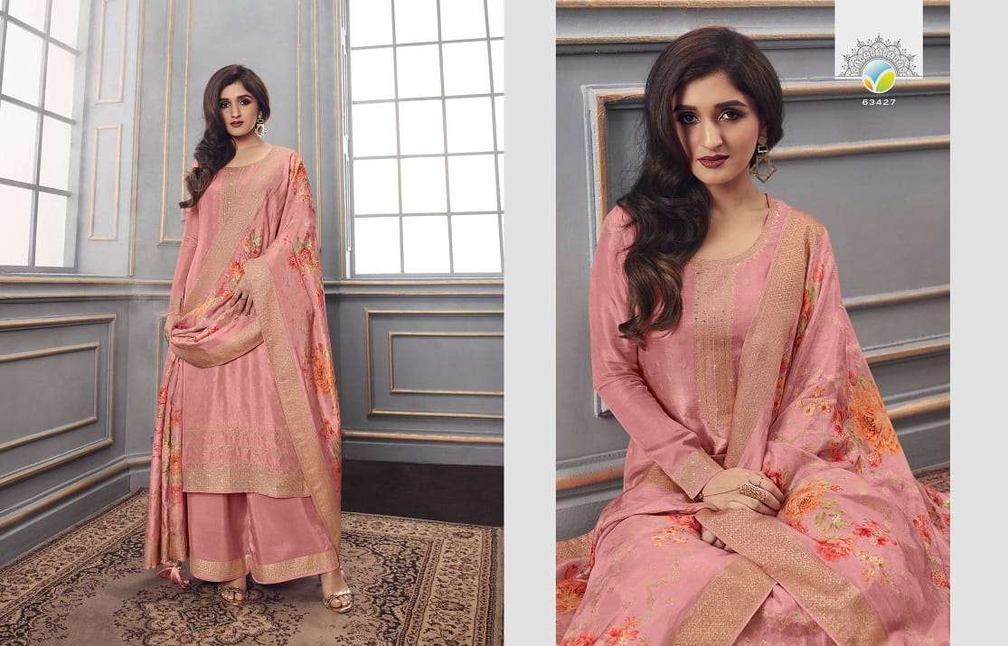 Kaseesh Zareena Vol-7 Hitlist By Vinay Fashion Beautiful Suits Colorful Stylish Fancy Casual Wear & Ethnic Wear Pure Dola Jacquard Dresses At Wholesale Price