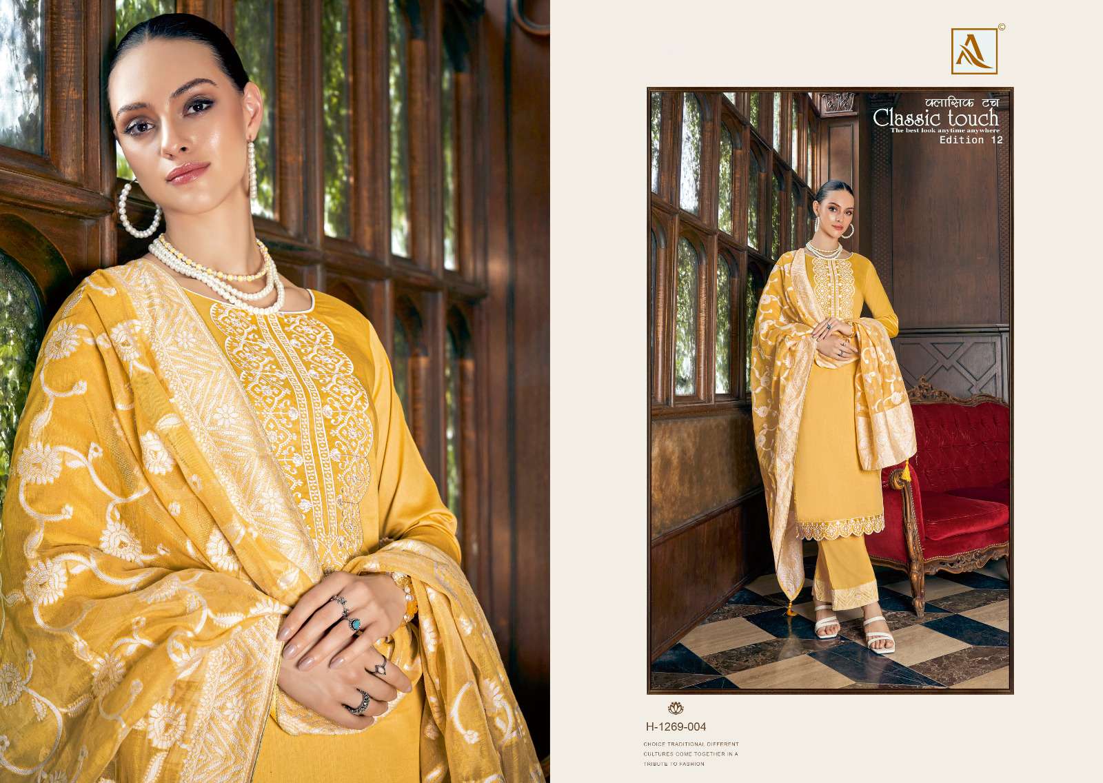 Classic Touch Vol-12 By Alok Suits 1269-001 To 1269-006 Series Beautiful Festive Suits Colorful Stylish Fancy Casual Wear & Ethnic Wear Pure Cotton With Embroidered Dresses At Wholesale Price