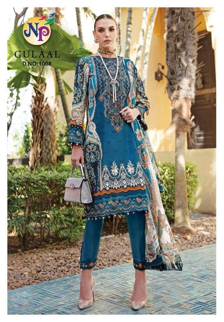 Gulaal By Nand Gopal Prints 1001 To 1008 Series Beautiful Festive Suits Colorful Stylish Fancy Casual Wear & Ethnic Wear Pure Cotton Print Dresses At Wholesale Price