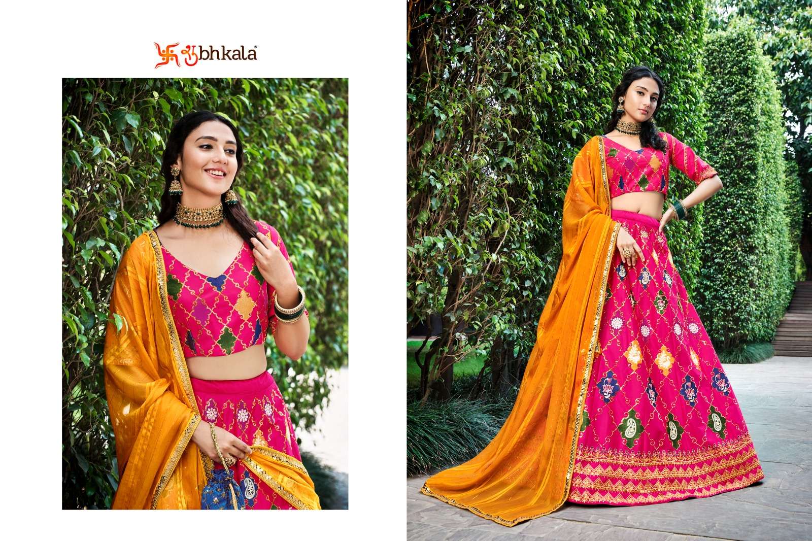 Bridesmaid Vol-26 By Shubhkala 2221 To 2224 Series Bridal Wear Collection Beautiful Stylish Colorful Fancy Party Wear & Occasional Wear Silk Lehengas At Wholesale Price