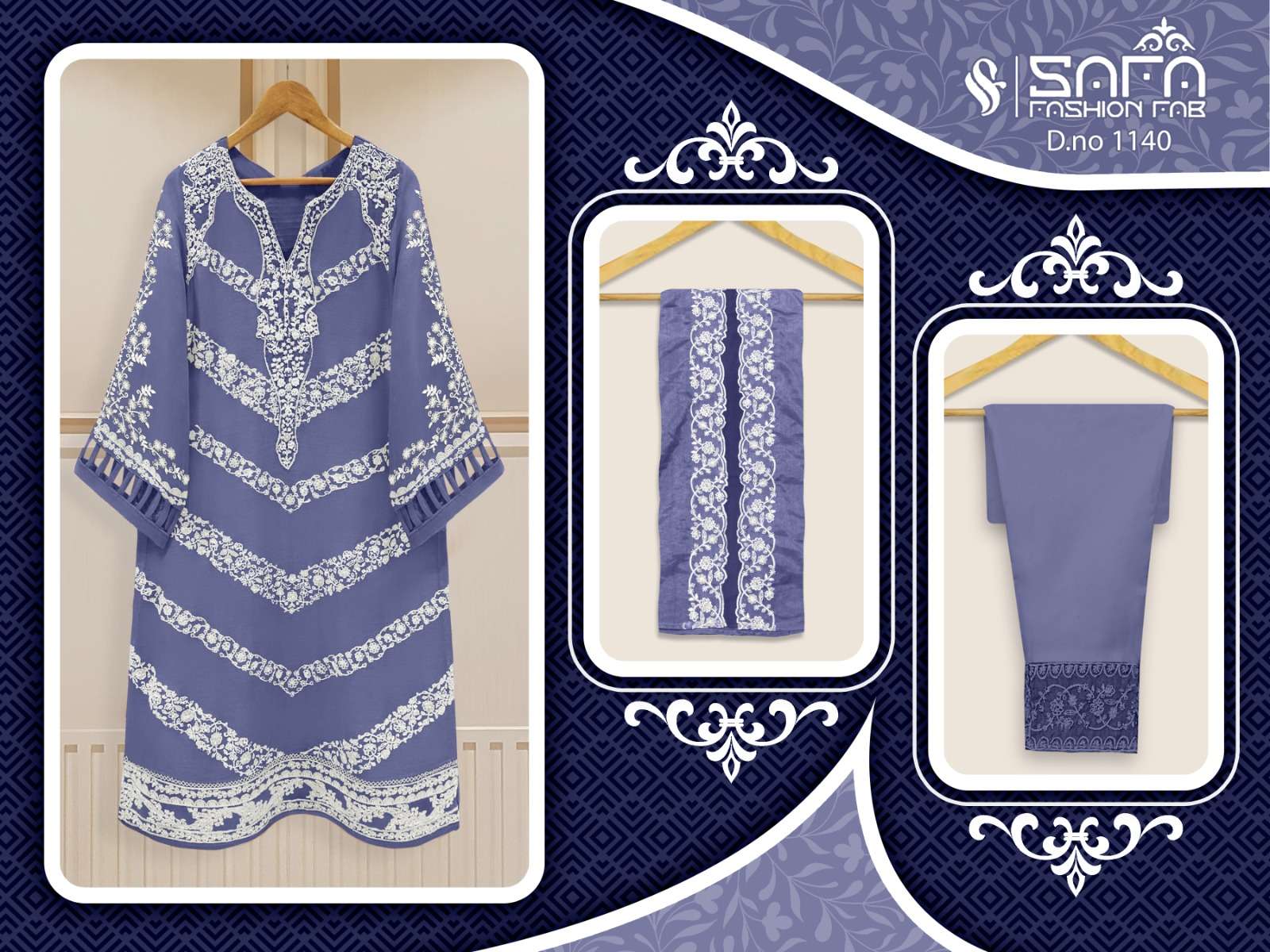 Safa 1140 Colours By Safa Fashion 1140-A To 1140-C Series Beautiful Festive Suits Colorful Stylish Fancy Casual Wear & Ethnic Wear Heavy Georgette Dresses At Wholesale Price