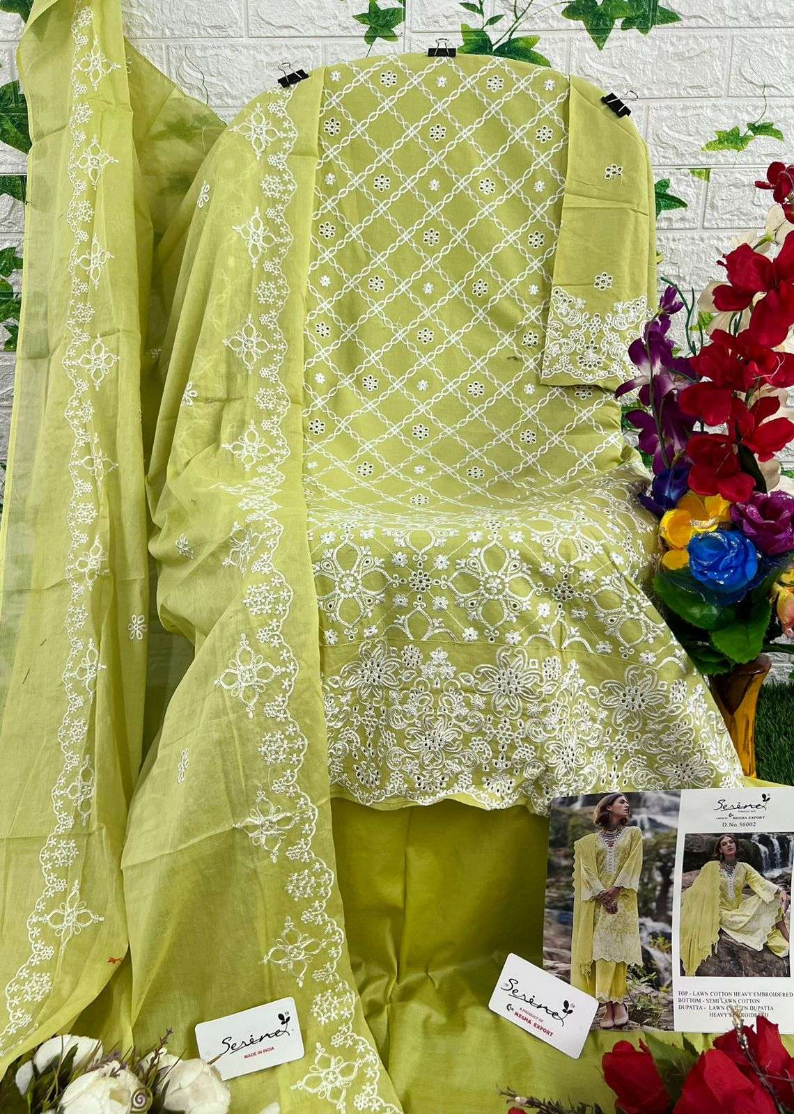 Lawnkari By Serene 65001 To 65005 Series Designer Pakistani Suits Beautiful Fancy Colorful Stylish Party Wear & Occasional Wear Lawn Cotton Embroidered Dresses At Wholesale Price
