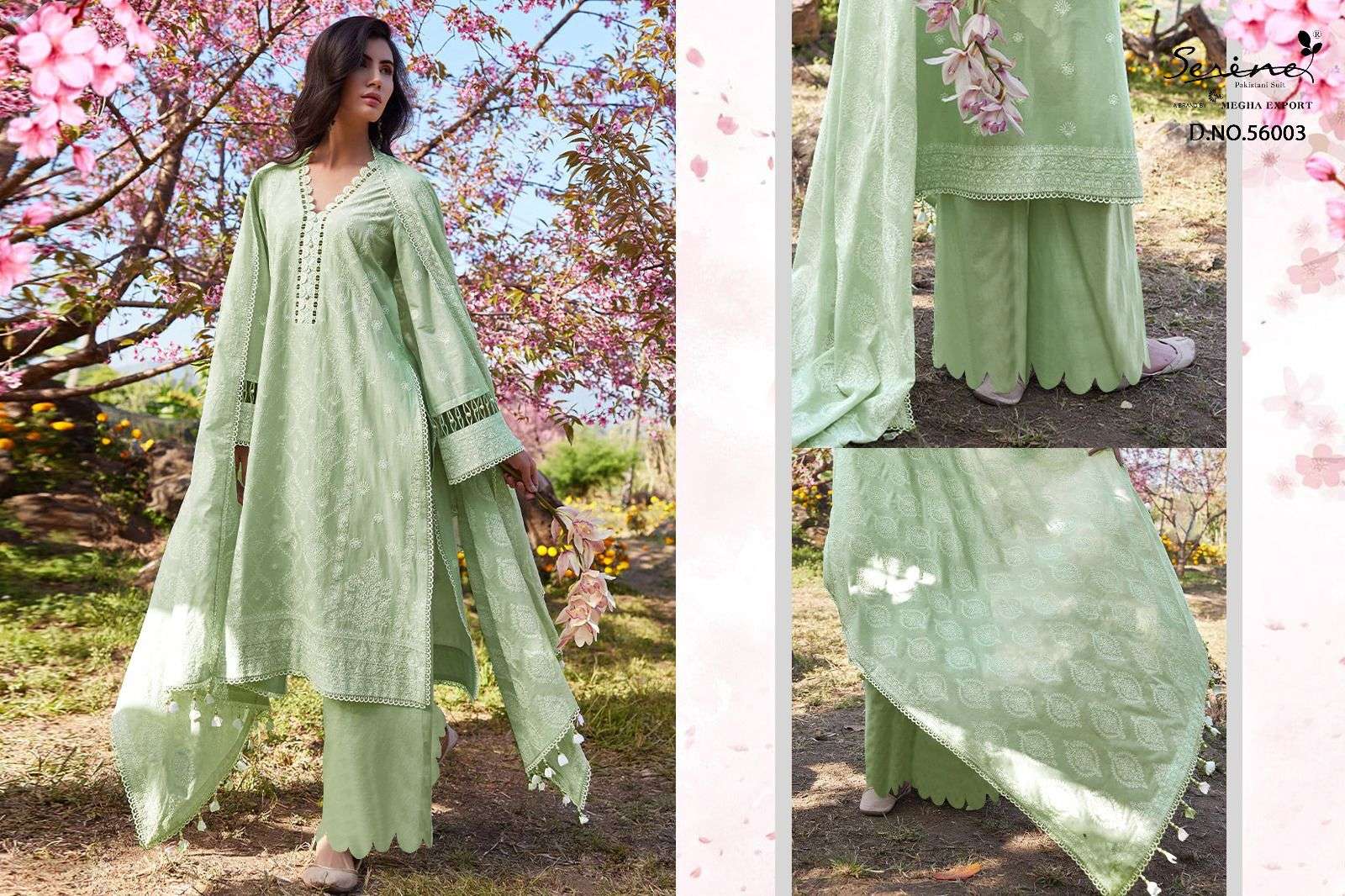Lawnkari By Serene 65001 To 65005 Series Designer Pakistani Suits Beautiful Fancy Colorful Stylish Party Wear & Occasional Wear Lawn Cotton Embroidered Dresses At Wholesale Price