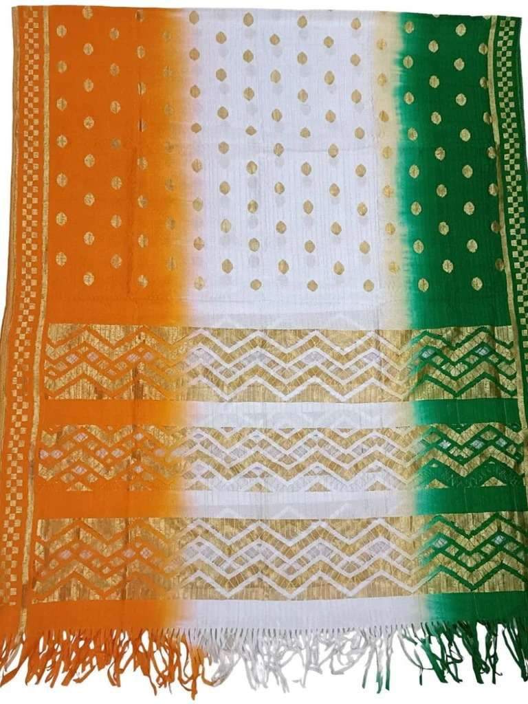 Tri Colour By Kaamiri Designer Beautiful Stylish Fancy Colorful Party Wear & Ethnic Wear Net Dupatta At Wholesale Price