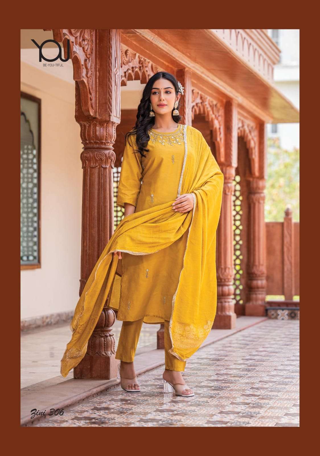 Zini Vol-3 By You 301 To 306 Series Beautiful Winter Collection Suits Stylish Fancy Colorful Casual Wear & Ethnic Wear Silk Chanderi Dresses At Wholesale Price