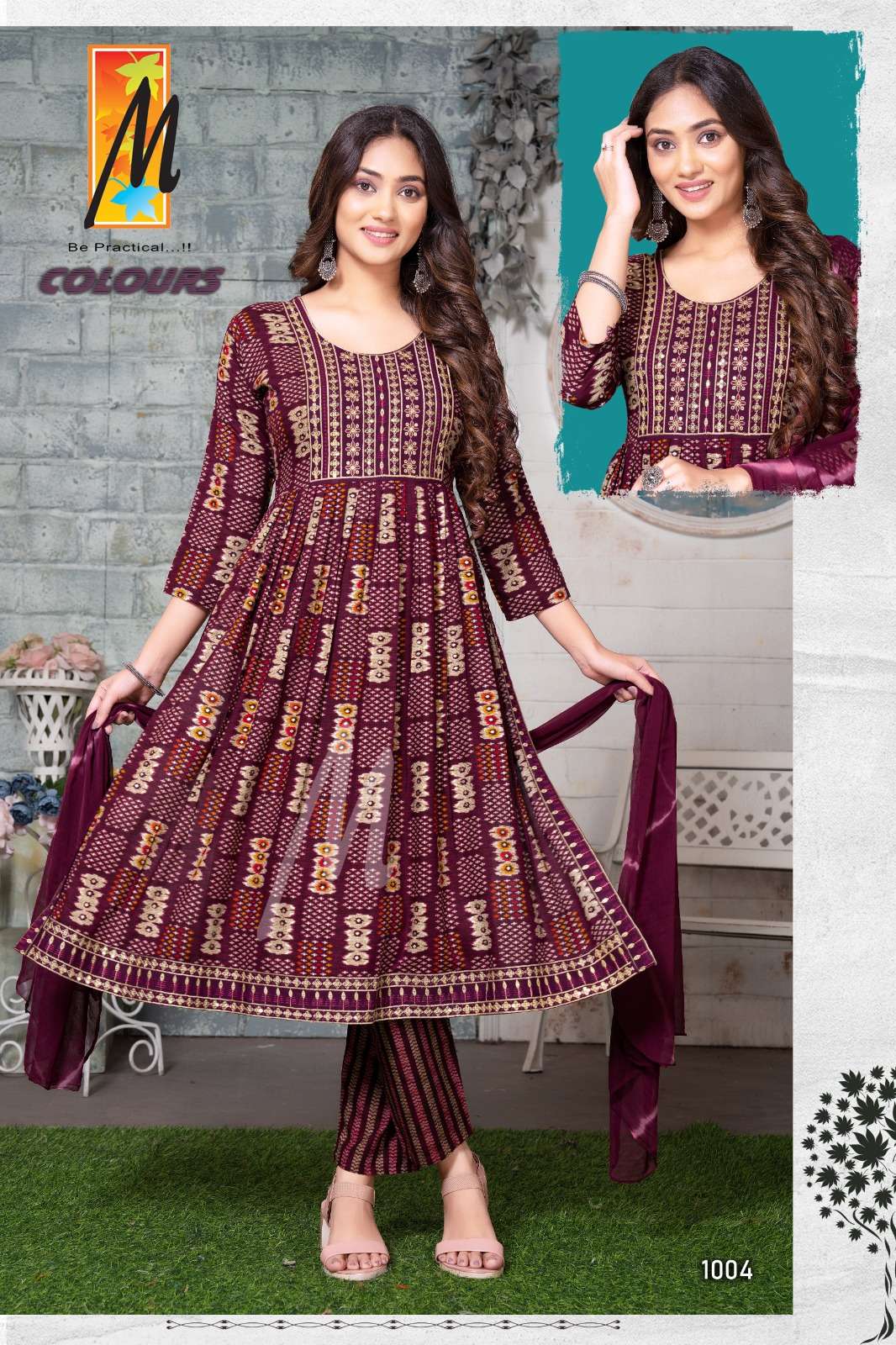 Colours By Master 1001 To 1008 Series Beautiful Winter Collection Suits Stylish Fancy Colorful Casual Wear & Ethnic Wear Rayon Foil Dresses At Wholesale Price