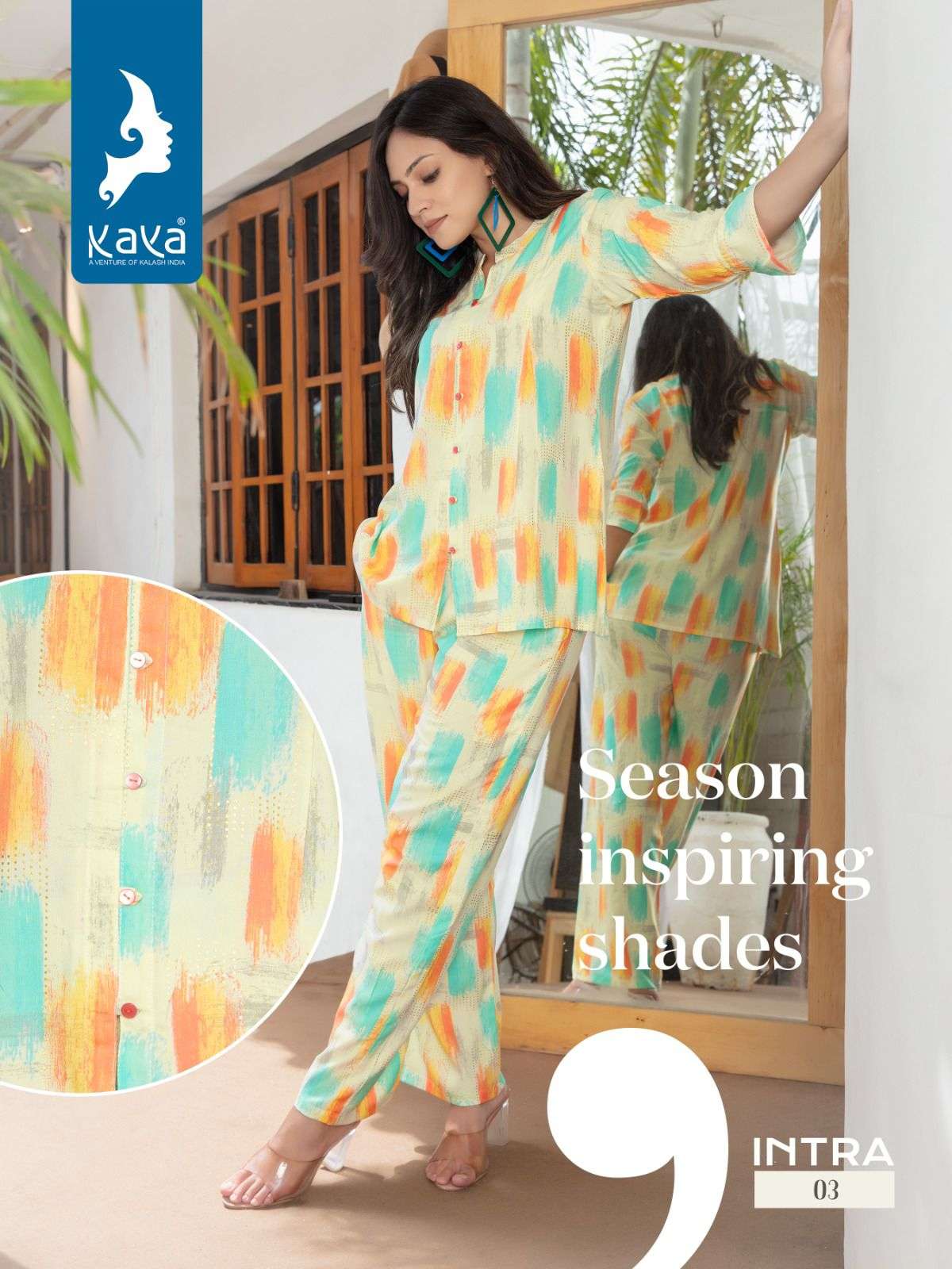 Intra By Kaya 01 To 06 Series Designer Stylish Fancy Colorful Beautiful Party Wear & Ethnic Wear Collection Rayon Foil Tops With Bottom At Wholesale Price