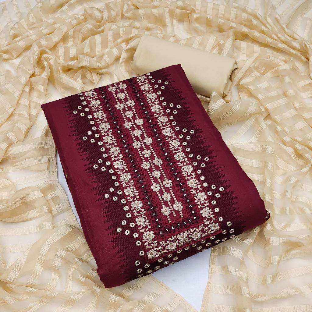 Exclusive Dress Material Vol-1032 By Fashid Wholesale 01 To 04 Series Beautiful Suits Colorful Stylish Fancy Casual Wear & Ethnic Wear Cotton Slub Embroidered Dresses At Wholesale Price