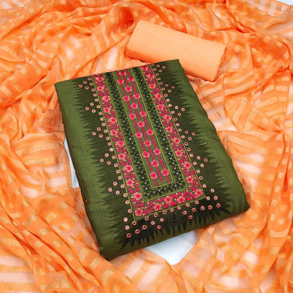 Exclusive Dress Material Vol-1032 By Fashid Wholesale 01 To 04 Series Beautiful Suits Colorful Stylish Fancy Casual Wear & Ethnic Wear Cotton Slub Embroidered Dresses At Wholesale Price