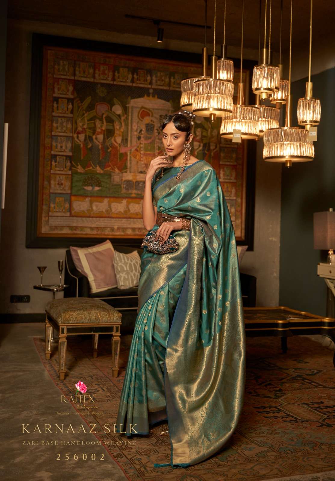 Karnaaz Silk By Raj Tex 256001 To 256007 Series Indian Traditional Wear Collection Beautiful Stylish Fancy Colorful Party Wear & Occasional Wear Silk Sarees At Wholesale Price