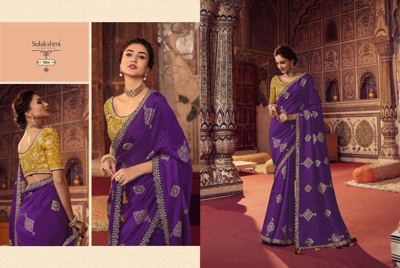 Olivia Nx By Sulakshmi Indian Traditional Wear Collection Beautiful Stylish Fancy Colorful Party Wear & Occasional Wear Viscose Organza Sarees At Wholesale Price