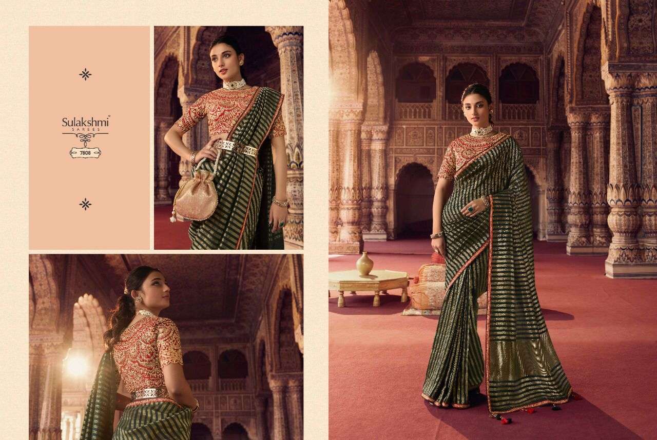 Olivia Nx By Sulakshmi Indian Traditional Wear Collection Beautiful Stylish Fancy Colorful Party Wear & Occasional Wear Viscose Organza Sarees At Wholesale Price