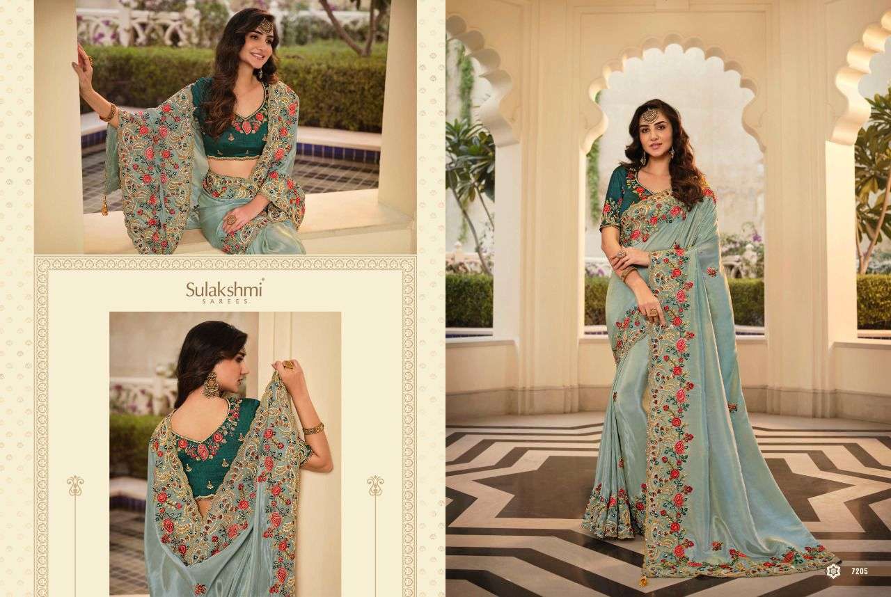 Shrivalli Nx By Sulakshmi Indian Traditional Wear Collection Beautiful Stylish Fancy Colorful Party Wear & Occasional Wear Viscose Satin Sarees At Wholesale Price