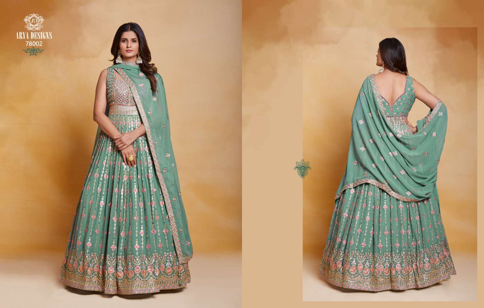 Zoya Vol-4 By Arya Designs 78001 To 78006 Series Bridal Wear Collection Beautiful Stylish Colorful Fancy Party Wear & Occasional Wear Georgette Lehengas At Wholesale Price