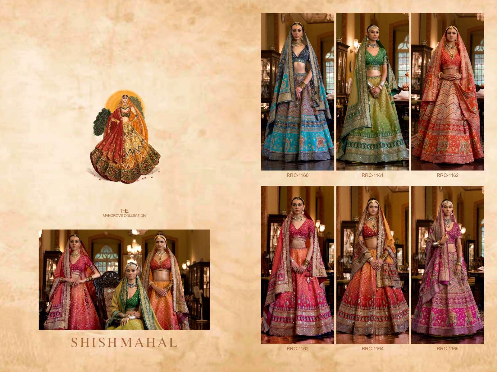 Shishmahal By Rewaa 1160 To 1165 Series Bridal Wear Collection Beautiful Stylish Colorful Fancy Party Wear & Occasional Wear Silk Lehengas At Wholesale Price
