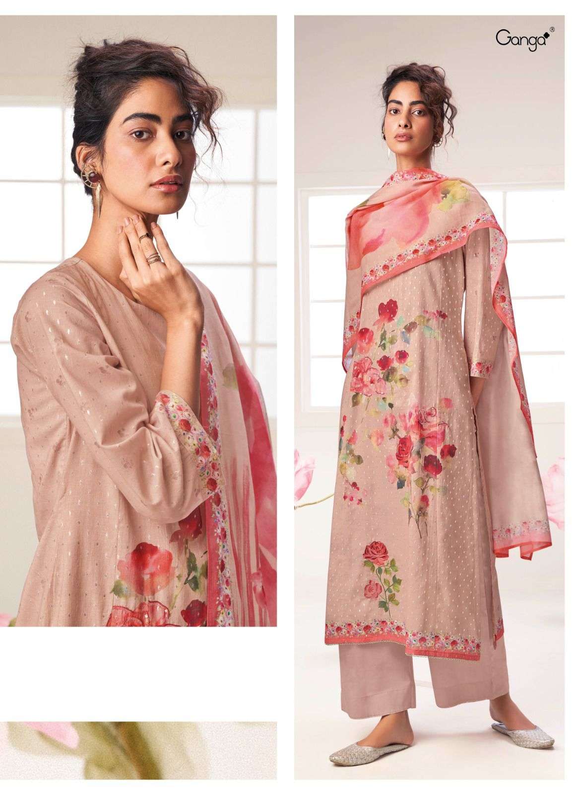 Malsa By Ganga Fashion 1456 To 1461 Series Beautiful Stylish Festive Suits Fancy Colorful Casual Wear & Ethnic Wear & Ready To Wear Premium Cotton Print Dresses At Wholesale Price