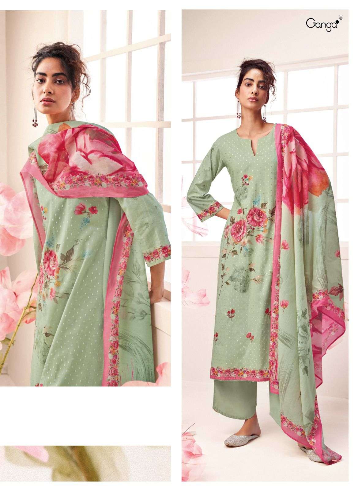 Malsa By Ganga Fashion 1456 To 1461 Series Beautiful Stylish Festive Suits Fancy Colorful Casual Wear & Ethnic Wear & Ready To Wear Premium Cotton Print Dresses At Wholesale Price