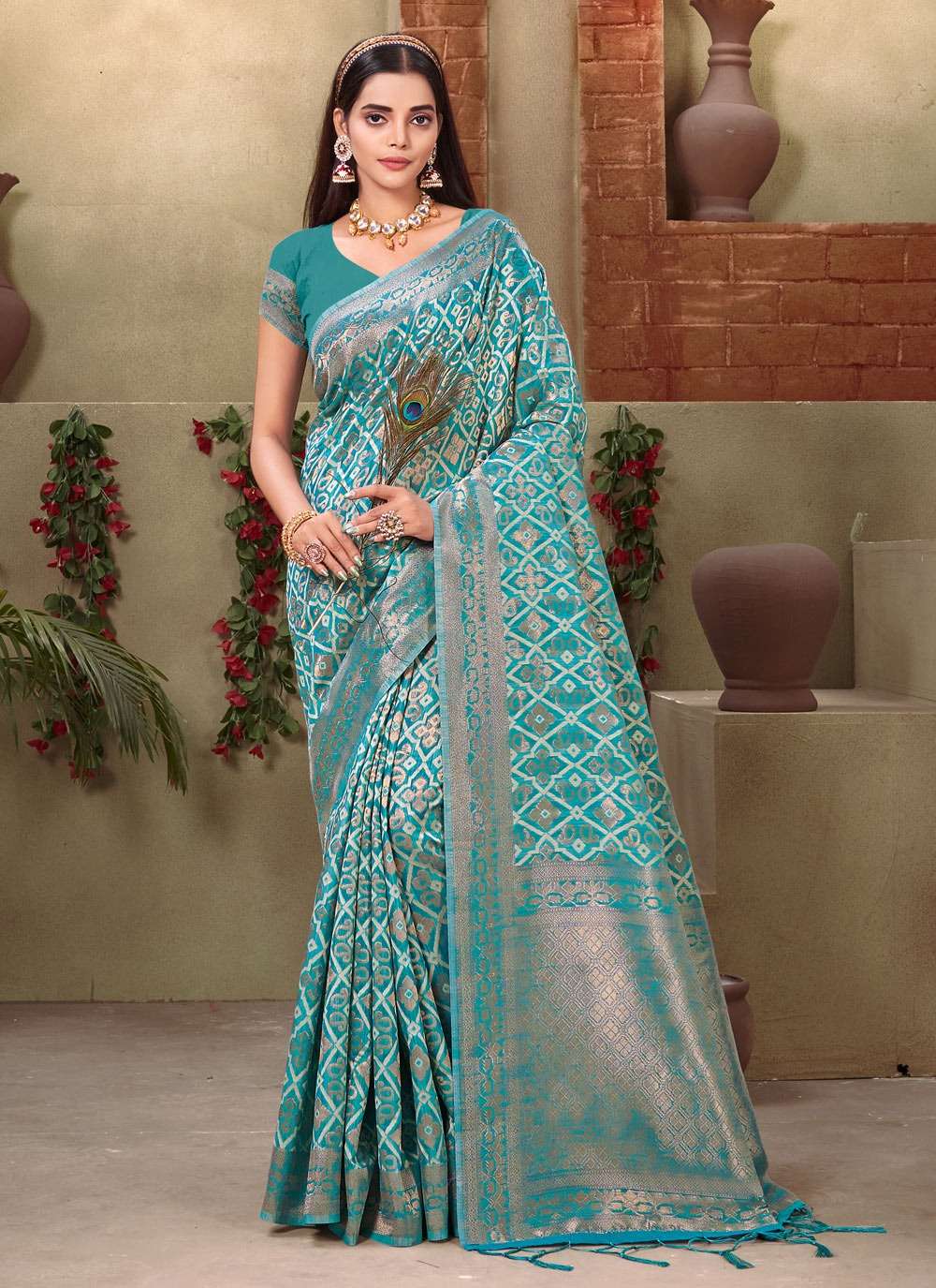 Vishnupriya By Bunawat 1001 To 1006 Series Indian Traditional Wear Collection Beautiful Stylish Fancy Colorful Party Wear & Occasional Wear Cotton Sarees At Wholesale Price