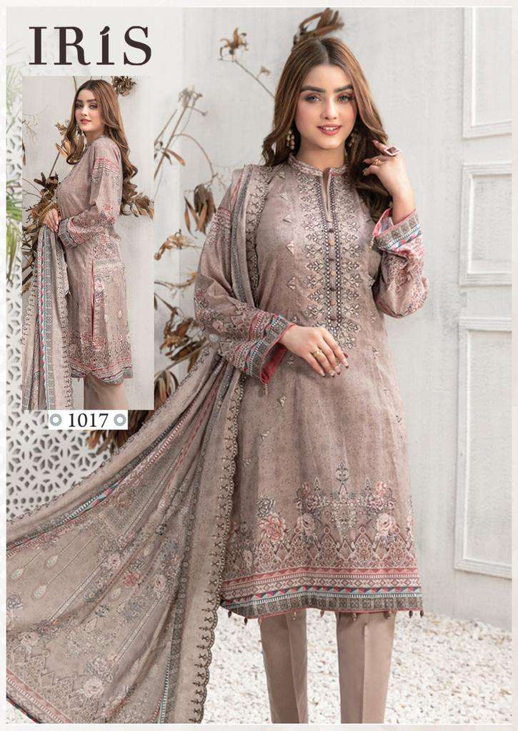 Afsanah Vol-2 By Iris 1011 To 1020 Series Designer Pakistani Suits Beautiful Fancy Stylish Colorful Party Wear & Occasional Wear Pure Cotton Print With Embroidery Dresses At Wholesale Price