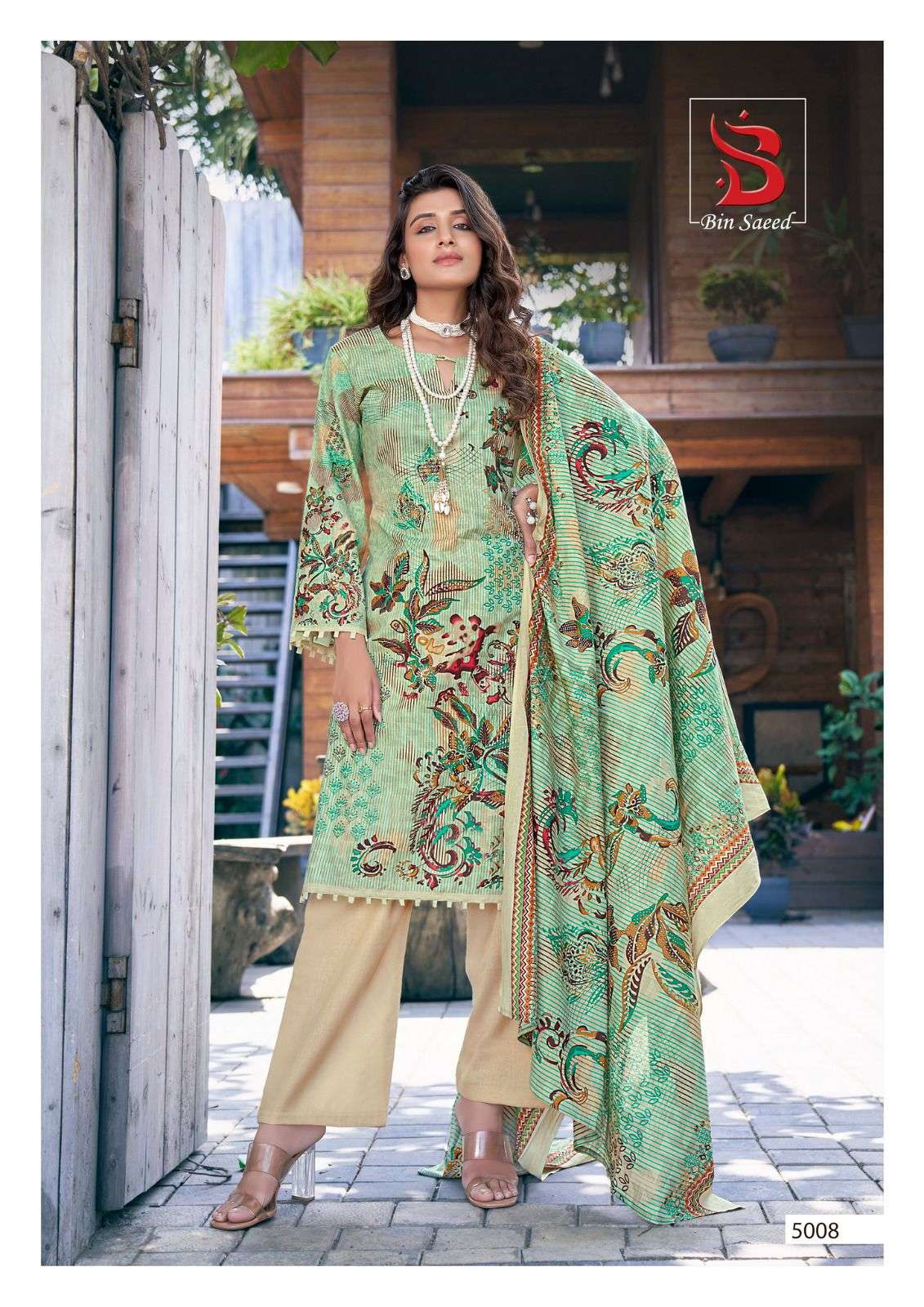 Mahnoor Vol-5 By Bin Saeed 5001 To 5008 Series Designer Festive Suits Beautiful Stylish Fancy Colorful Party Wear & Occasional Wear Pure Lawn Print Dresses At Wholesale Price