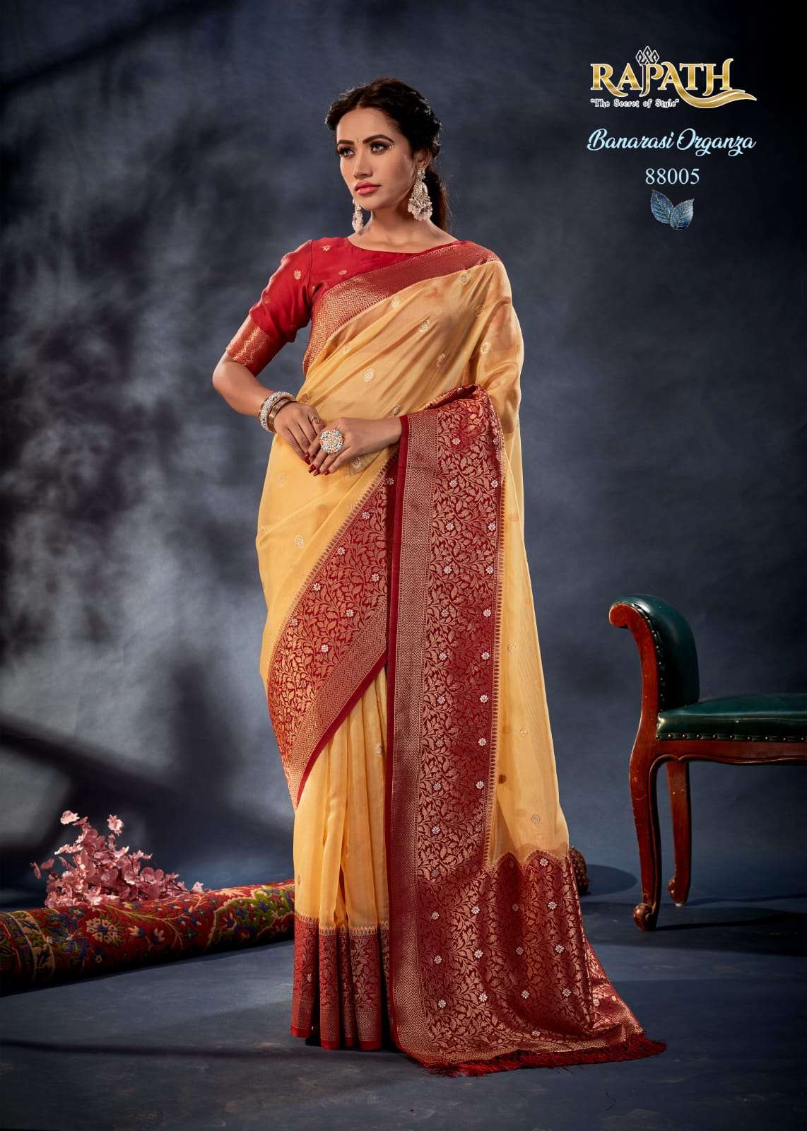 Orum Organza By Rajpath 88001 To 88006 Series Indian Traditional Wear Collection Beautiful Stylish Fancy Colorful Party Wear & Occasional Wear Organza Silk Sarees At Wholesale Price