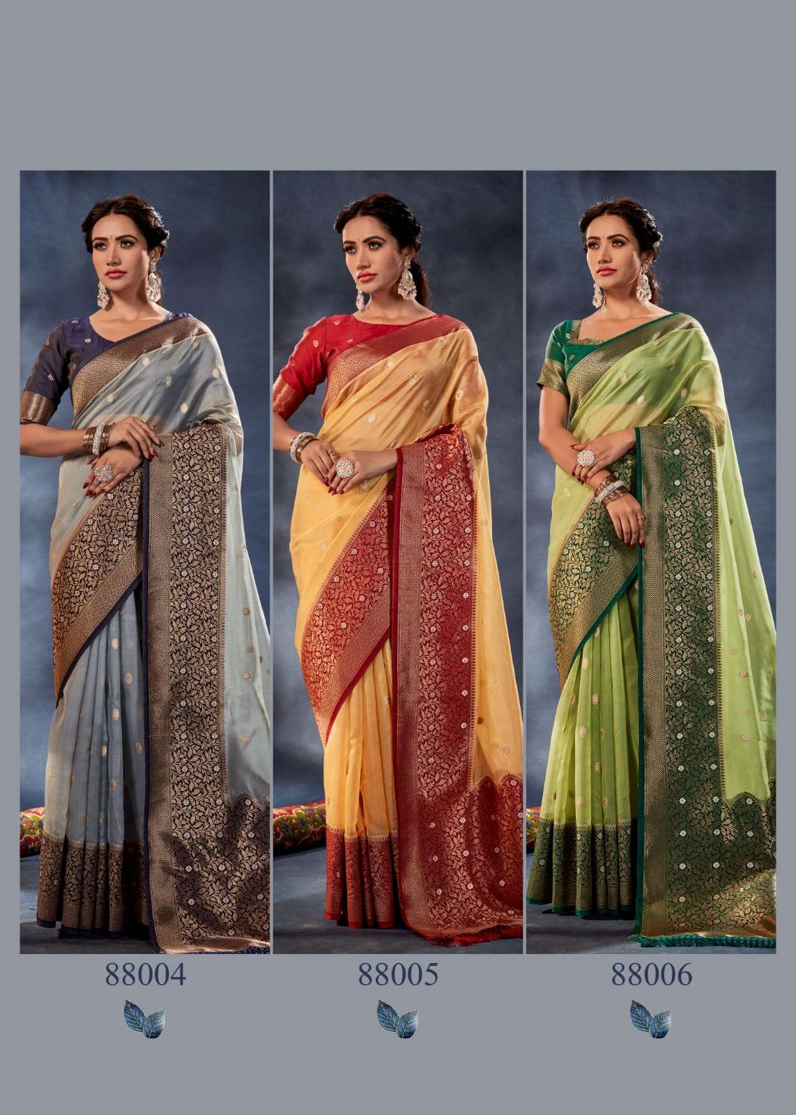 Orum Organza By Rajpath 88001 To 88006 Series Indian Traditional Wear Collection Beautiful Stylish Fancy Colorful Party Wear & Occasional Wear Organza Silk Sarees At Wholesale Price