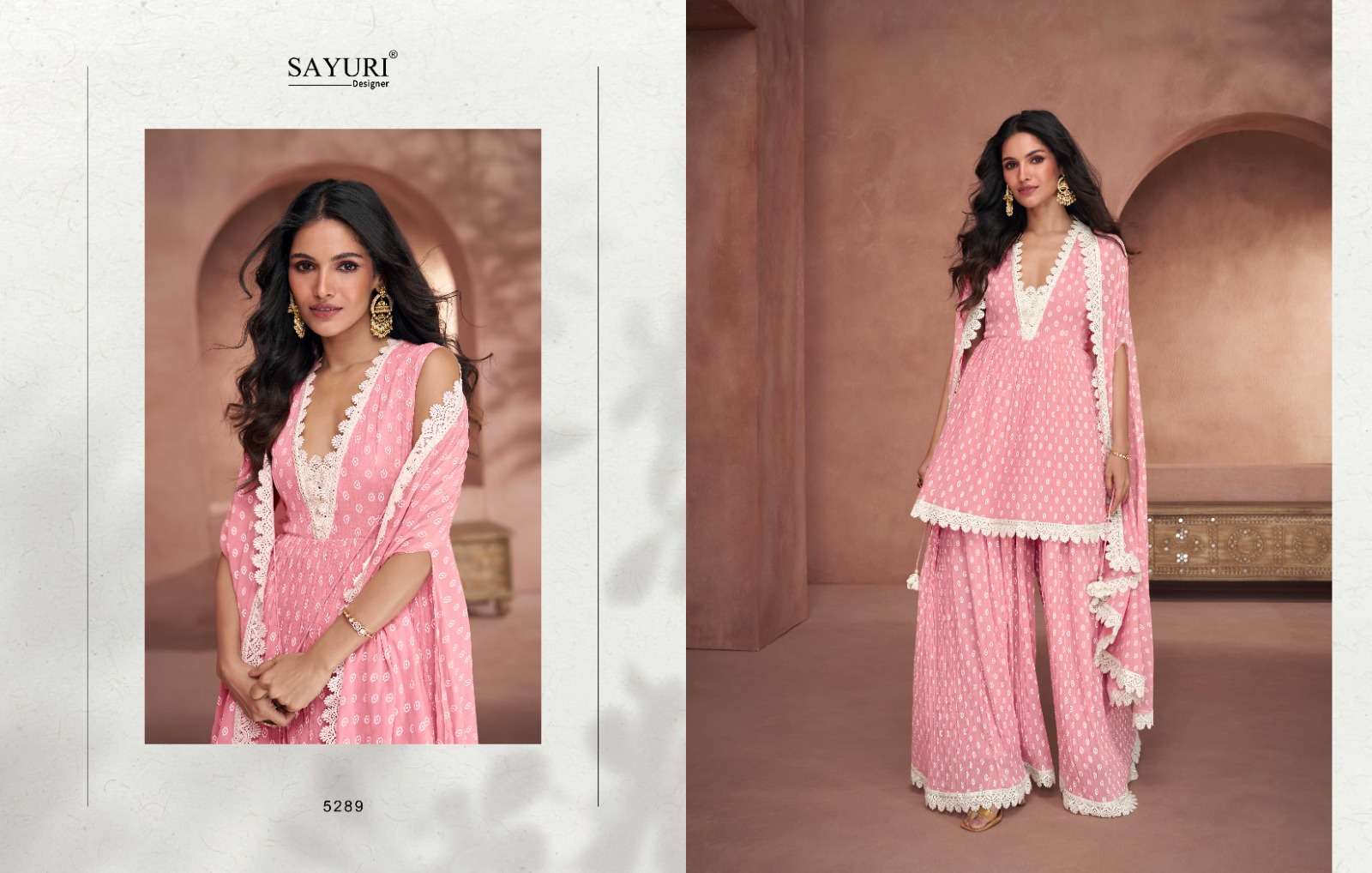 Seerat By Sayuri 5289 To 5291 Series Designer Stylish Fancy Colorful Beautiful Party Wear & Ethnic Wear Collection Georgette Tops With Bottom At Wholesale Price