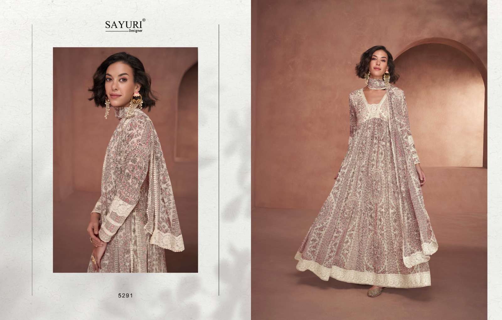 Seerat By Sayuri 5289 To 5291 Series Designer Stylish Fancy Colorful Beautiful Party Wear & Ethnic Wear Collection Georgette Tops With Bottom At Wholesale Price
