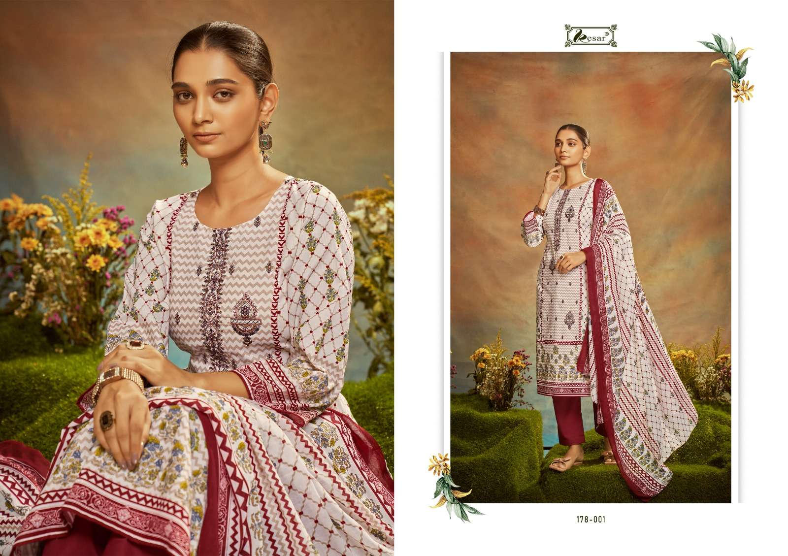 Sahkira By Kesar 178-001 To 178-006 Series Beautiful Suits Colorful Stylish Fancy Casual Wear & Ethnic Wear Pure Lawn Print Dresses At Wholesale Price
