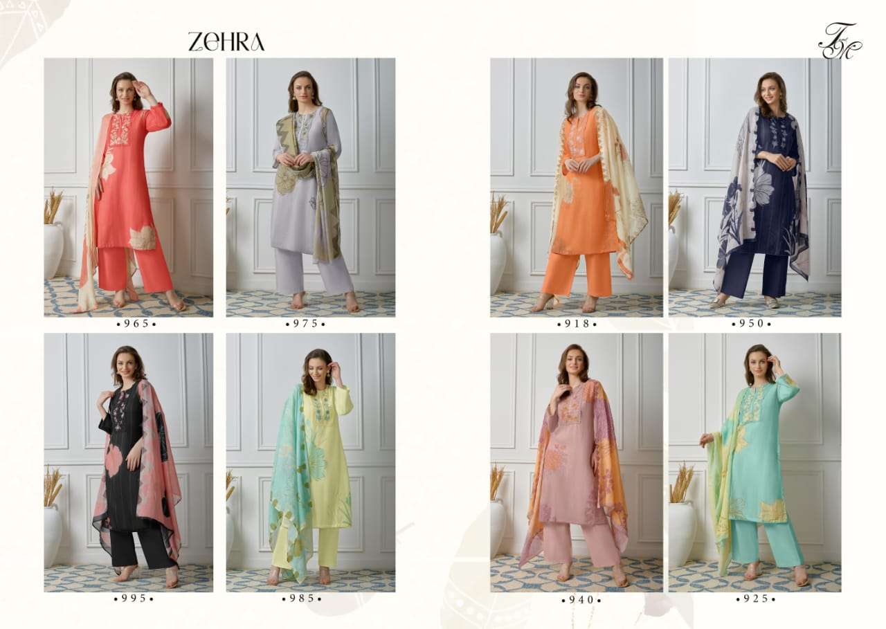 Zehra By T And M Designer Studio Beautiful Stylish Festive Suits Fancy Colorful Casual Wear & Ethnic Wear & Ready To Wear Pure Linen Dresses At Wholesale Price