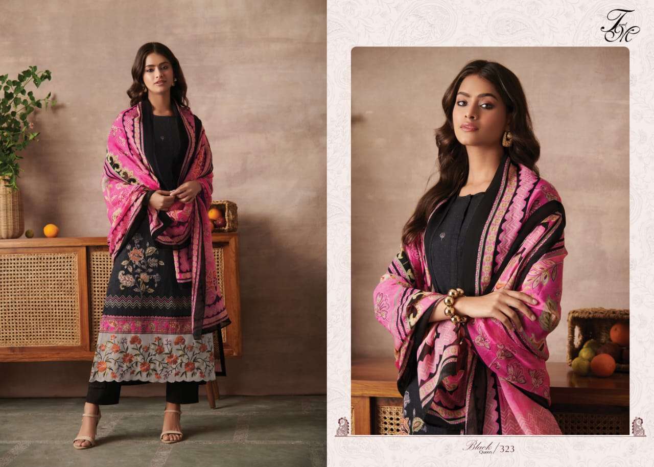 Black Queen By T And M Designer Studio Beautiful Stylish Festive Suits Fancy Colorful Casual Wear & Ethnic Wear & Ready To Wear Muslin Silk Dresses At Wholesale Price