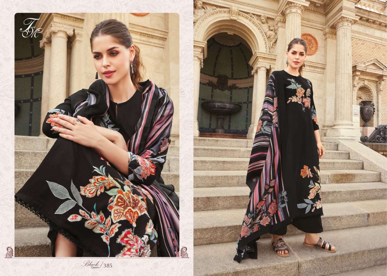 Black Queen By T And M Designer Studio Beautiful Stylish Festive Suits Fancy Colorful Casual Wear & Ethnic Wear & Ready To Wear Muslin Silk Dresses At Wholesale Price
