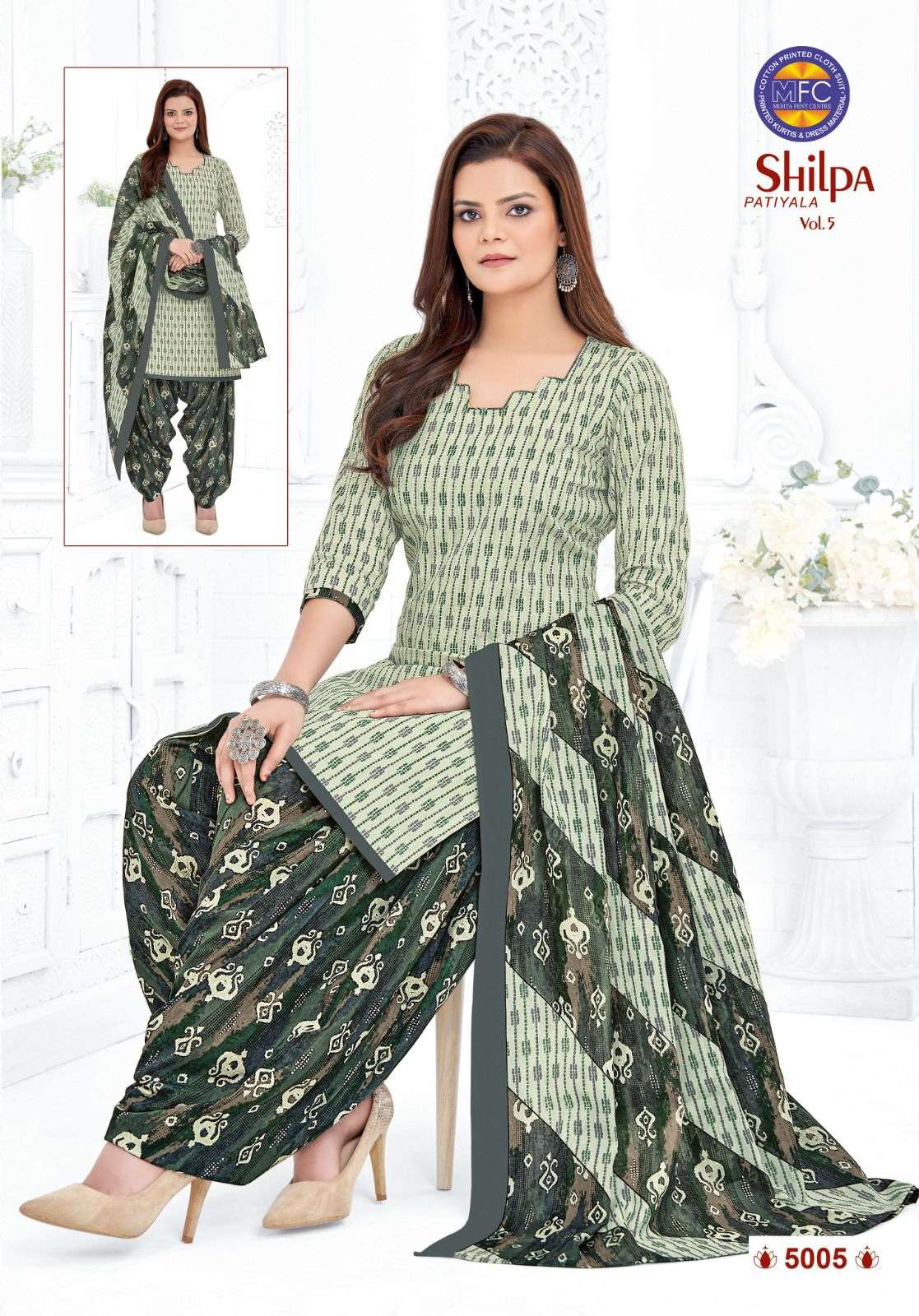 Shilpa Patiyala Vol-5 By Mfc 5001 To 5012 Series Designer Festive Suits Beautiful Stylish Fancy Colorful Party Wear & Occasional Wear Fancy Print Dresses At Wholesale Price