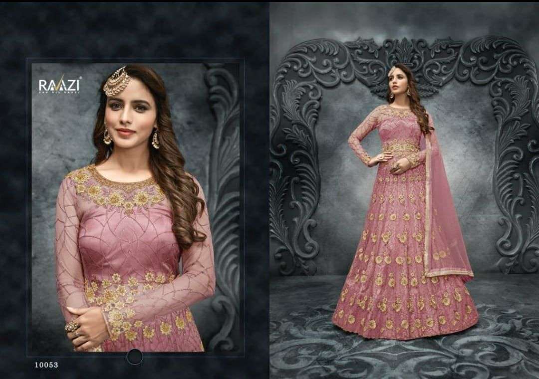 Aroos 10049 Series By Rama 10049 To 10053 Series Beautiful Stylish Anarkali Suits Fancy Colorful Casual Wear & Ethnic Wear & Ready To Wear Soft Net Dresses At Wholesale Price