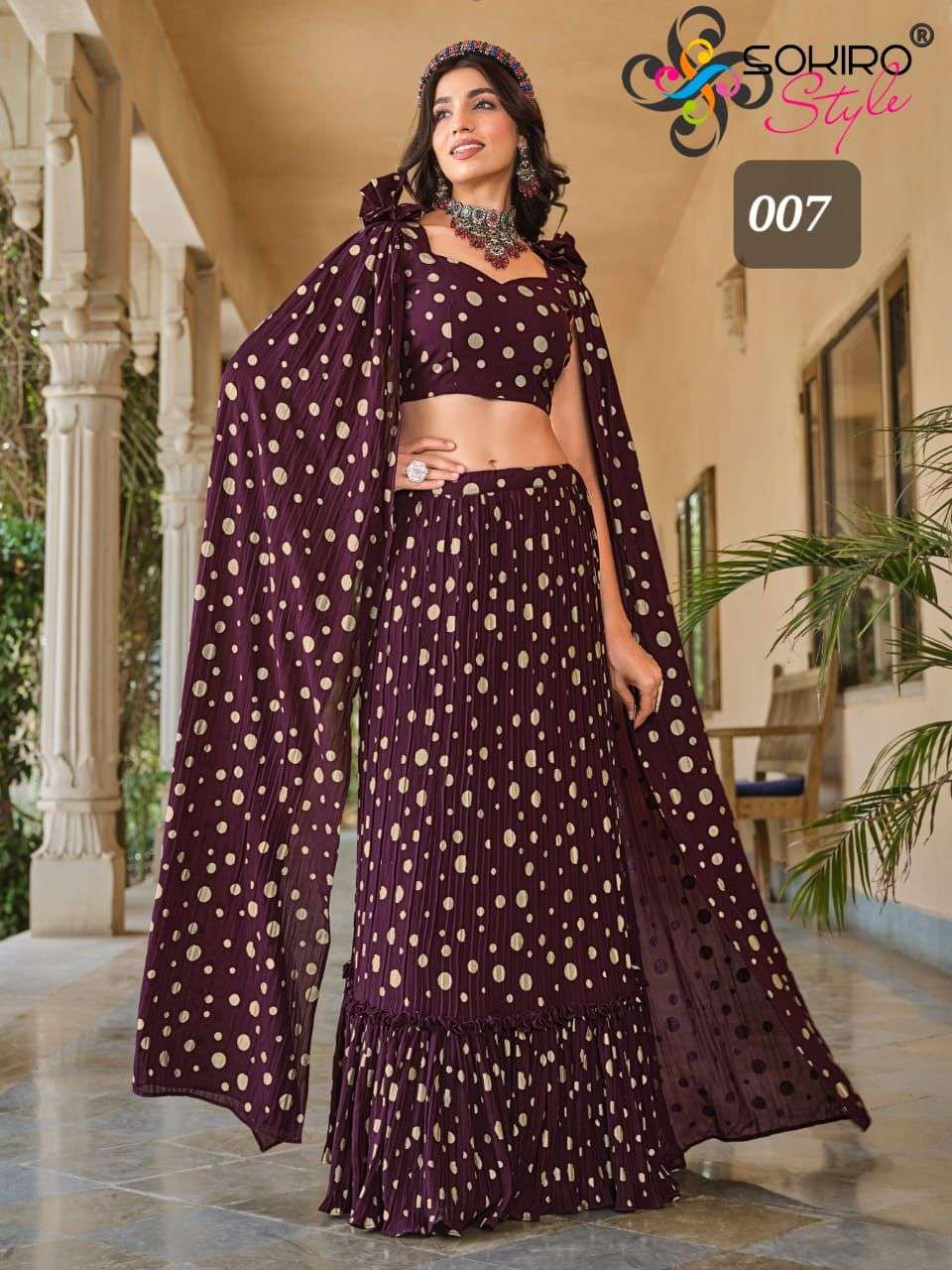 Zoya By Sokiro Style 005 To 010 Series Bridal Wear Collection Beautiful Stylish Colorful Fancy Party Wear & Occasional Wear Georgette Lehengas At Wholesale Price