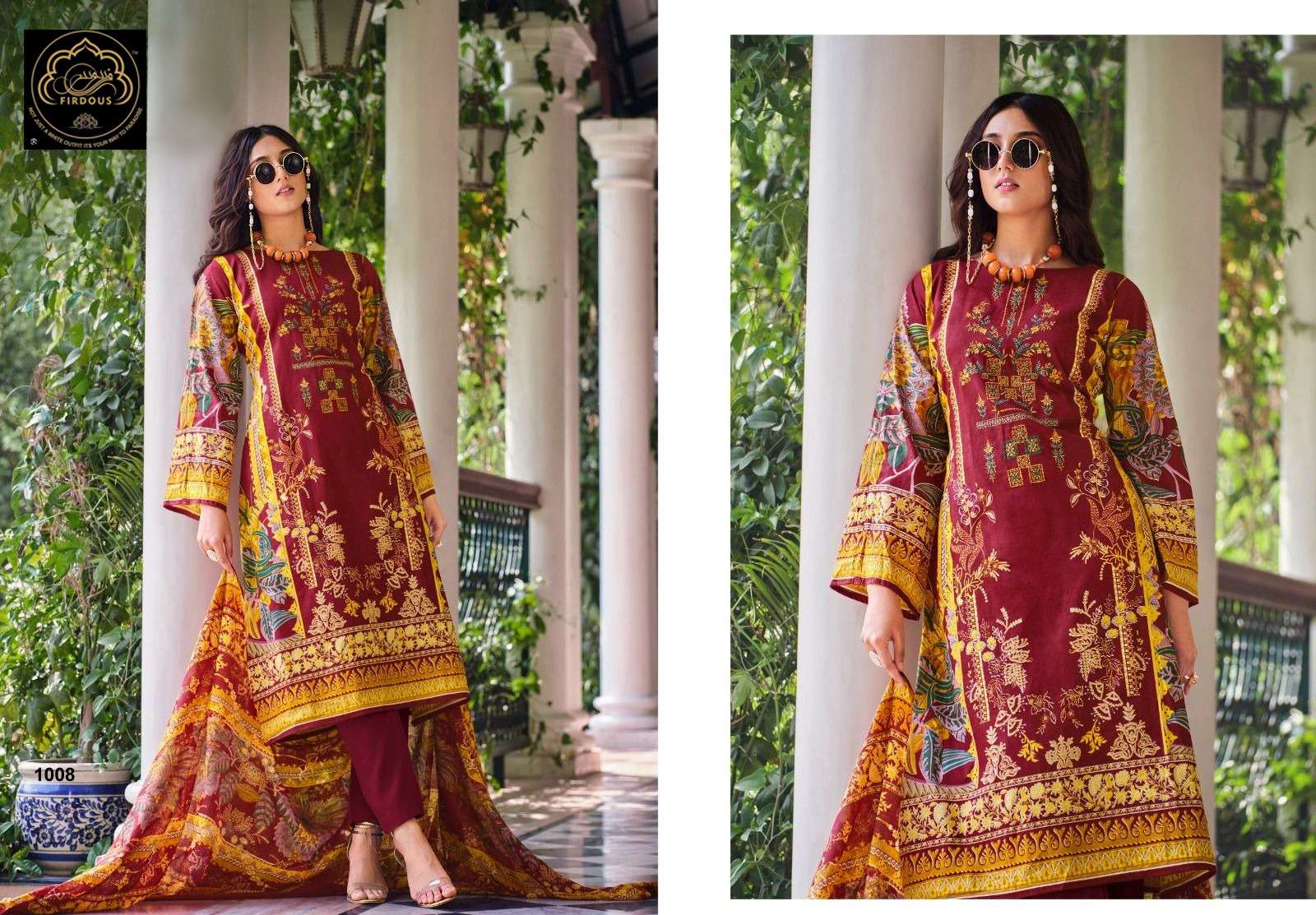 Naira Vol-1 By Firdous 1001 To 1010 Series Beautiful Suits Colorful Stylish Fancy Casual Wear & Ethnic Wear Pure Cotton Print Dresses At Wholesale Price