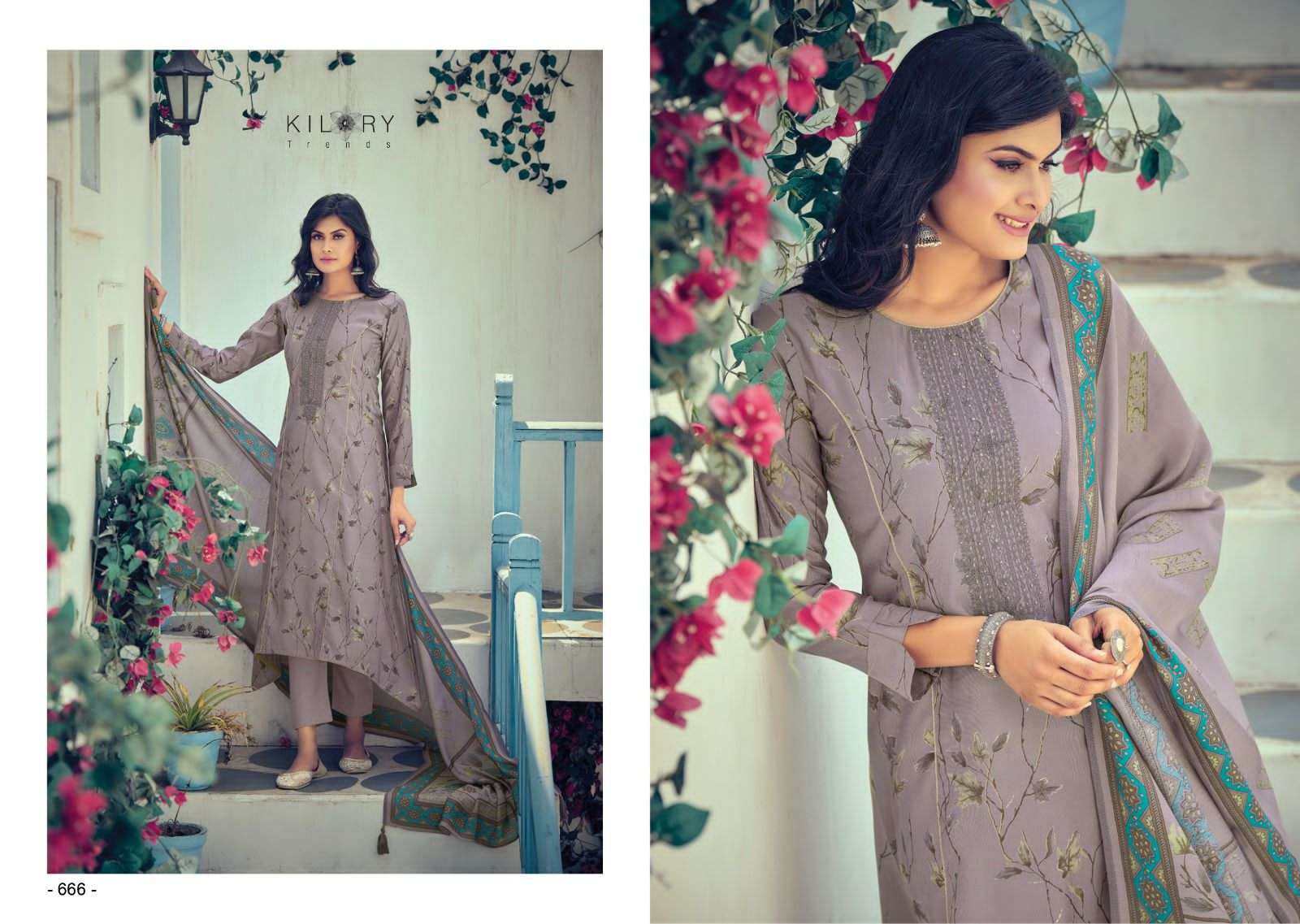 Silk Route Vol-4 By Kilory 661 To 668 Series Beautiful Suits Colorful Stylish Fancy Casual Wear & Ethnic Wear Viscose Muslin Dresses At Wholesale Price