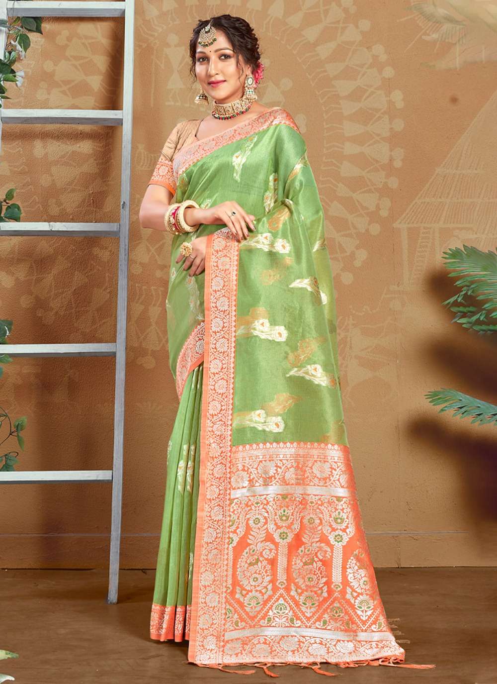 Alisha By Bunawat 1001 To 1006 Series Indian Traditional Wear Collection Beautiful Stylish Fancy Colorful Party Wear & Occasional Wear Cotton Sarees At Wholesale Price