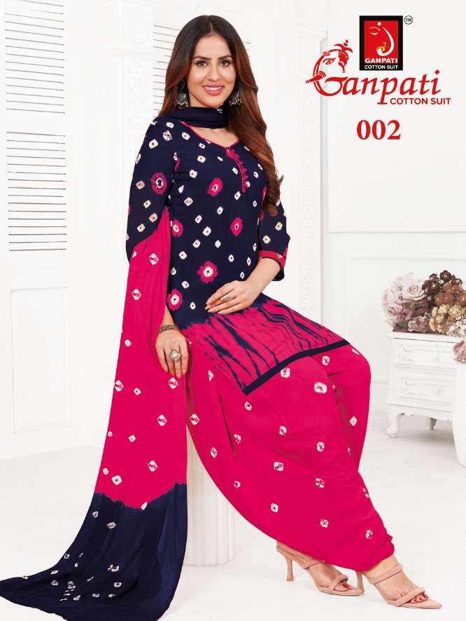 Shibori By Ganpati Cotton Suit 001 To 006 Series Beautiful Stylish Suits Fancy Colorful Casual Wear & Ethnic Wear & Ready To Wear Fancy Print Dresses At Wholesale Price