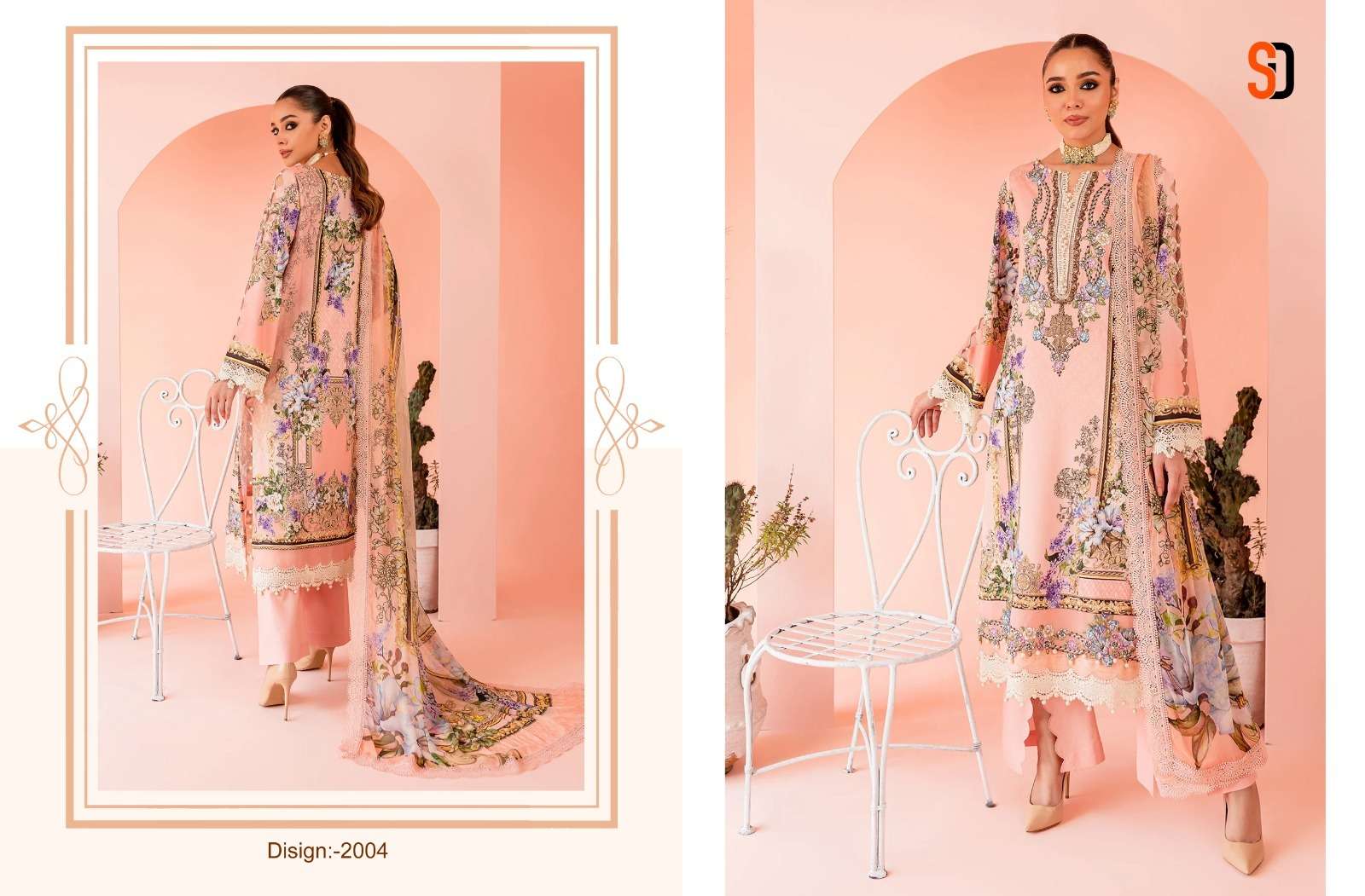 Queen Court Vol-2 By Shraddha Designer 2001 To 2004 Series Beautiful Stylish Pakistani Suits Fancy Colorful Casual Wear & Ethnic Wear & Ready To Wear Lawn Cotton Printed Dresses At Wholesale Price