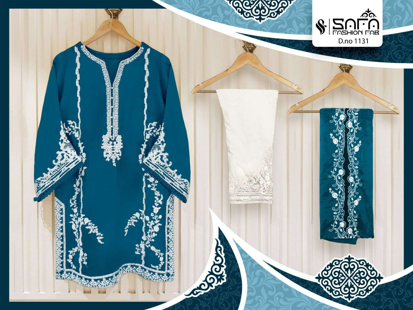 Safa 1131 Colours By Safa Fashion 1131-A To 1131-E Series Beautiful Pakistani Suits Colorful Stylish Fancy Casual Wear & Ethnic Wear Heavy Georgette Embroidered Dresses At Wholesale Price