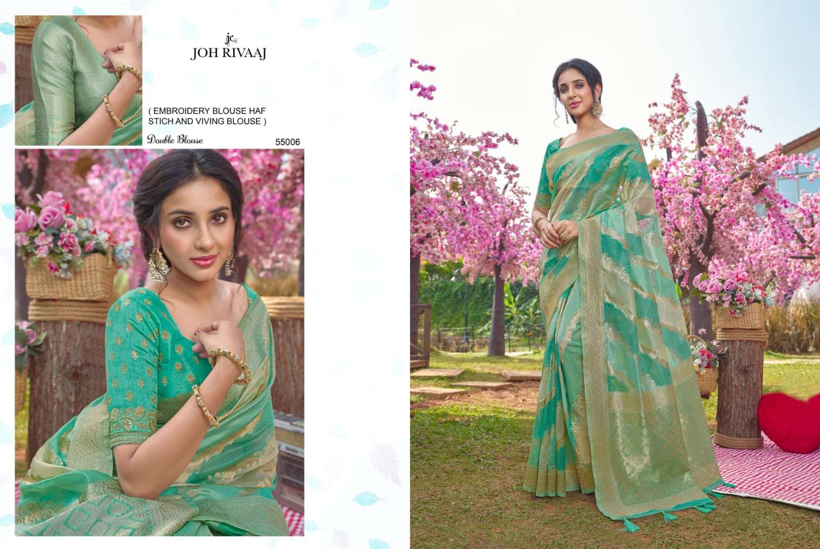 Jashika Vol-550 By Joh Rivaaj 55001 To 55007 Series Indian Traditional Wear Collection Beautiful Stylish Fancy Colorful Party Wear & Occasional Wear Silk Sarees At Wholesale Price