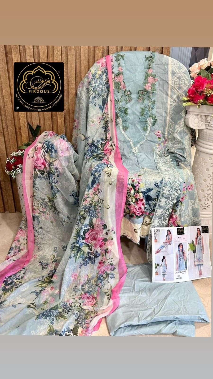 Beauty Queen By Firdous Beautiful Pakistani Suits Colorful Stylish Fancy Casual Wear & Ethnic Wear Pure Cotton Dresses At Wholesale Price