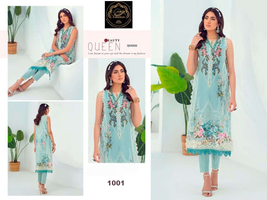 Beauty Queen By Firdous Beautiful Pakistani Suits Colorful Stylish Fancy Casual Wear & Ethnic Wear Pure Cotton Dresses At Wholesale Price