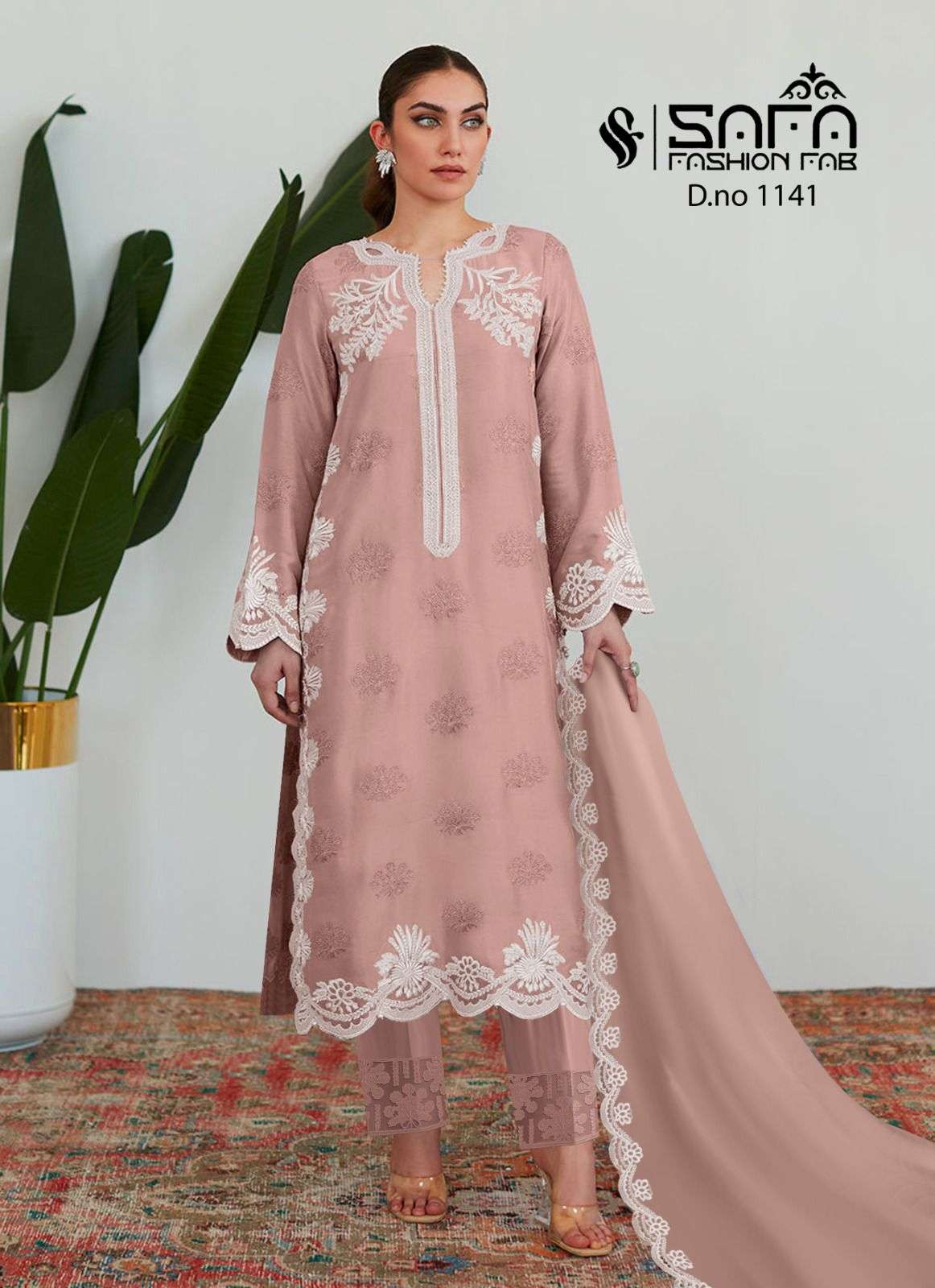 Safa 1141 Colours By Safa Fashion 1141-A To 1141-F Series Beautiful Festive Suits Colorful Stylish Fancy Casual Wear & Ethnic Wear Heavy Georgette Dresses At Wholesale Price