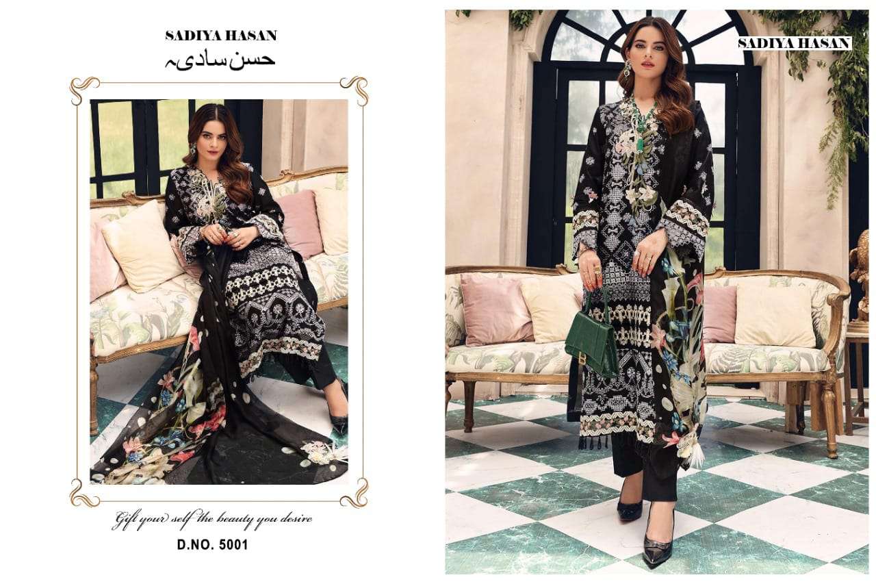 Sadiya Hasan By Fashid Wholesale Designer Pakistani Suits Beautiful Stylish Fancy Colorful Party Wear & Occasional Wear Pure Cambric Cotton Embroidered Dresses At Wholesale Price